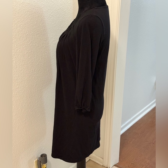 Michael by Micheal Kors Black 3/4 Sleeve Round Neck Shirt Dress - Picture 4 of 6